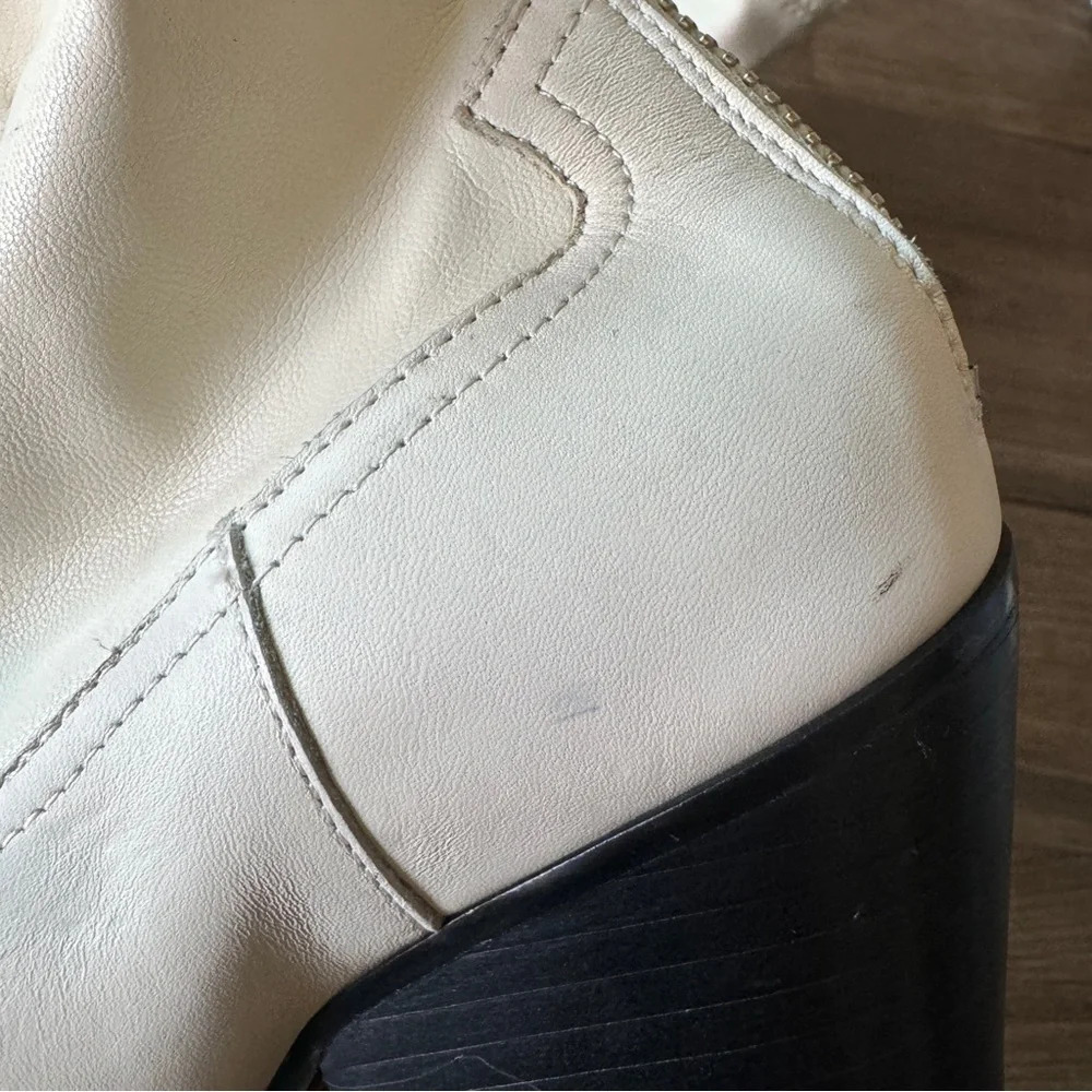 Dolce Vita Shanta Western Boots in Off White size 6 - Picture 3 of 12